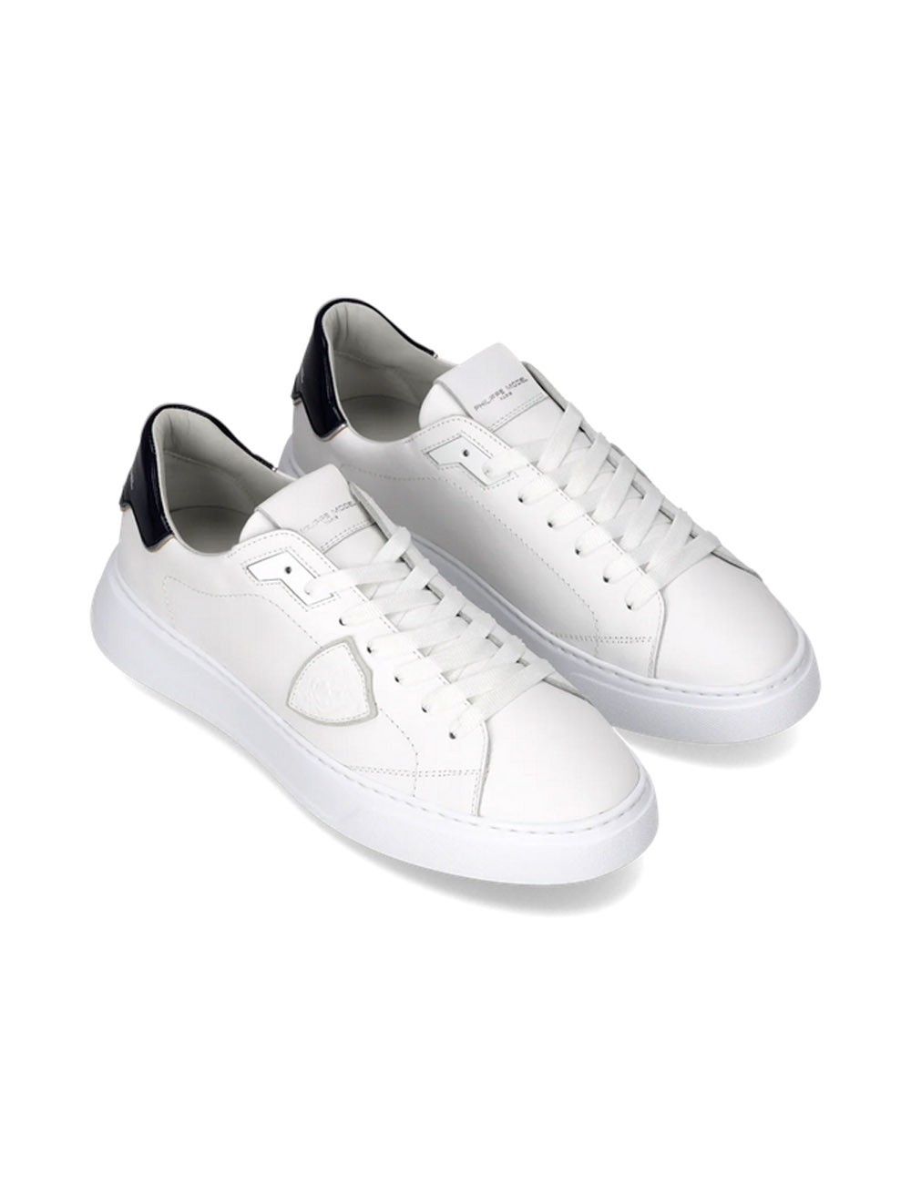 Sneakers Temple Bianco Blu Oceano