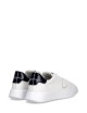 Sneakers Temple Bianco Blu Oceano