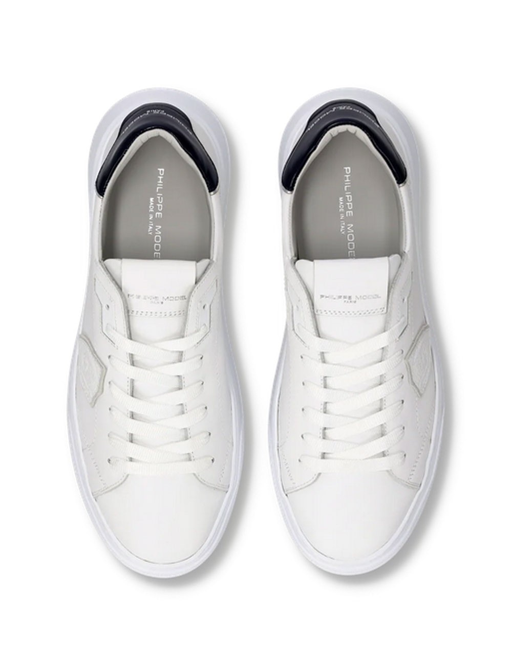 Sneakers Temple Bianco Blu Oceano