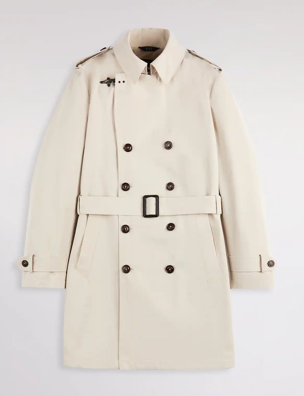 Trench in Microfaille Misto Cotone