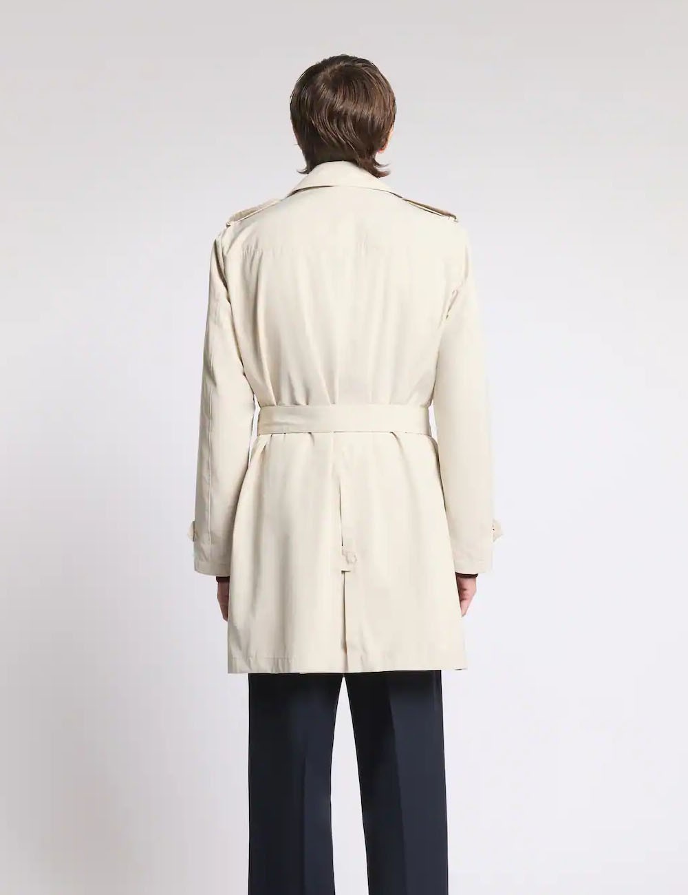 Trench in Microfaille Misto Cotone