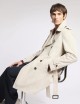 Trench in Microfaille Misto Cotone