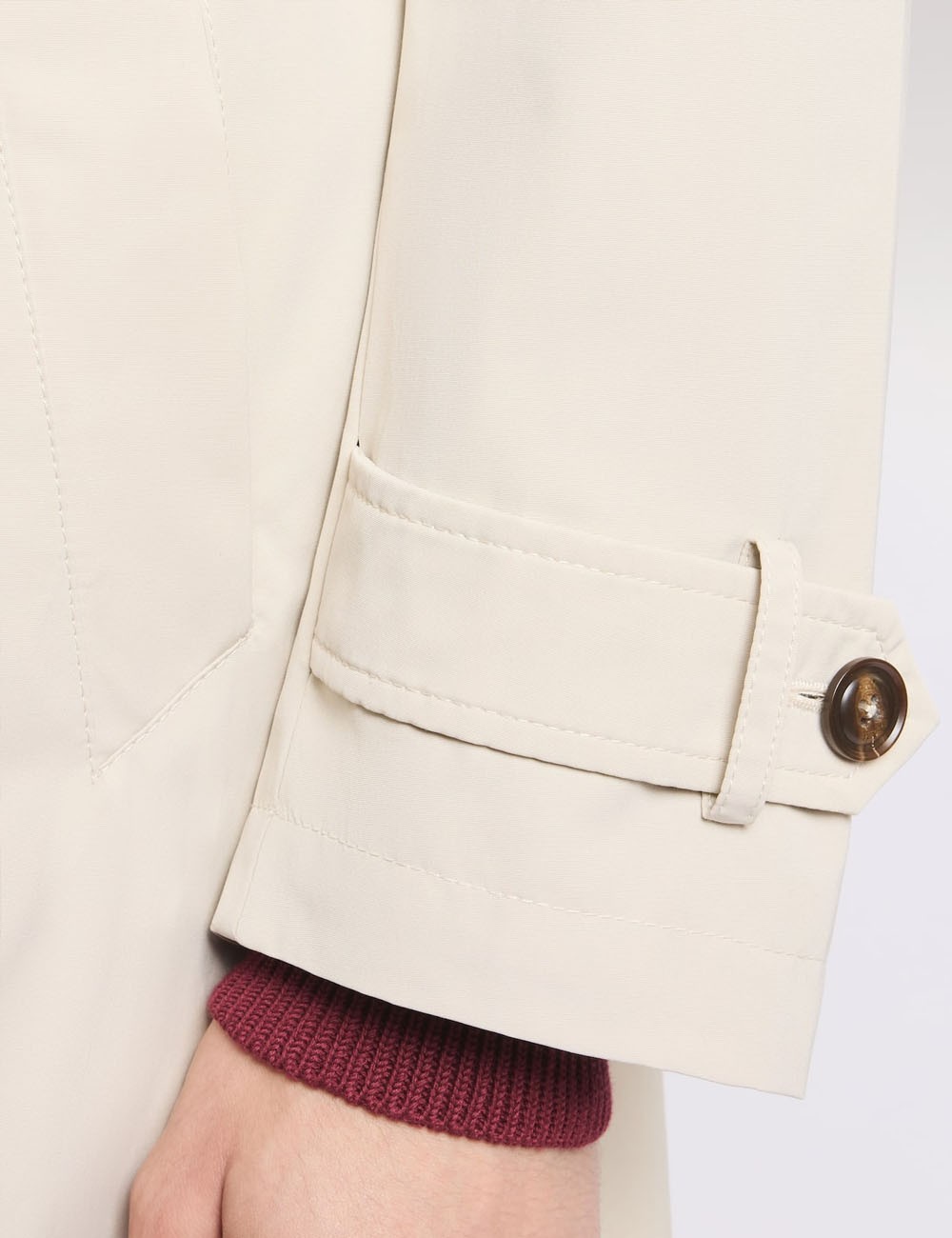 Trench in Microfaille Misto Cotone