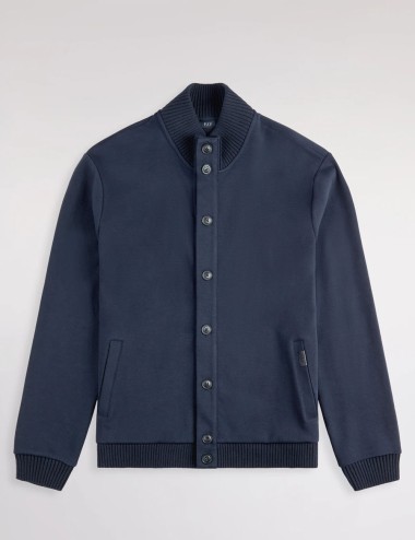 Giacca in Felpa Piquet-Blu
