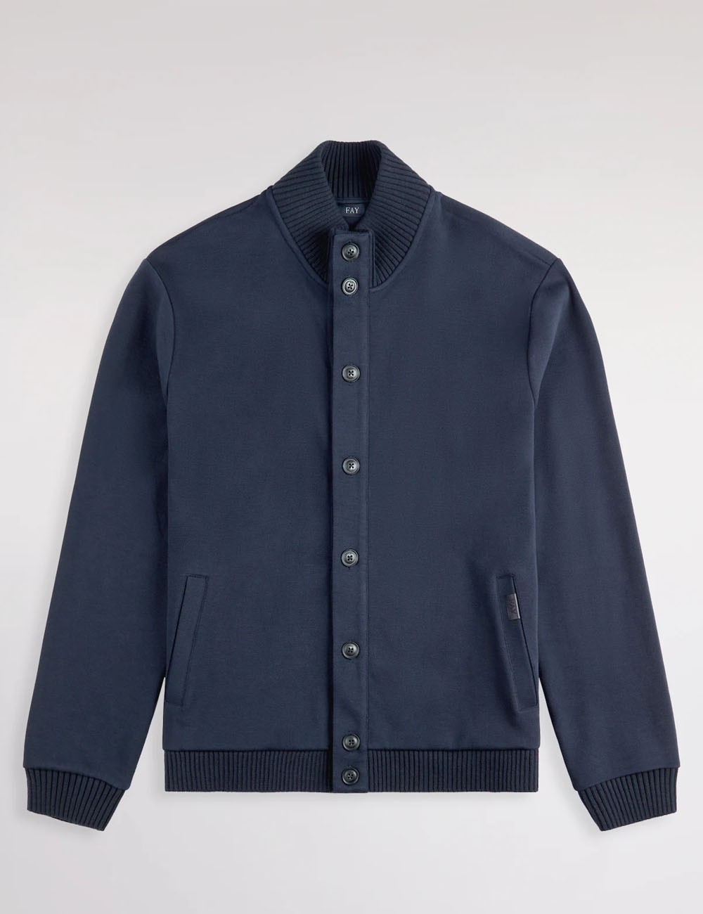 Giacca in Felpa Piquet-Blu