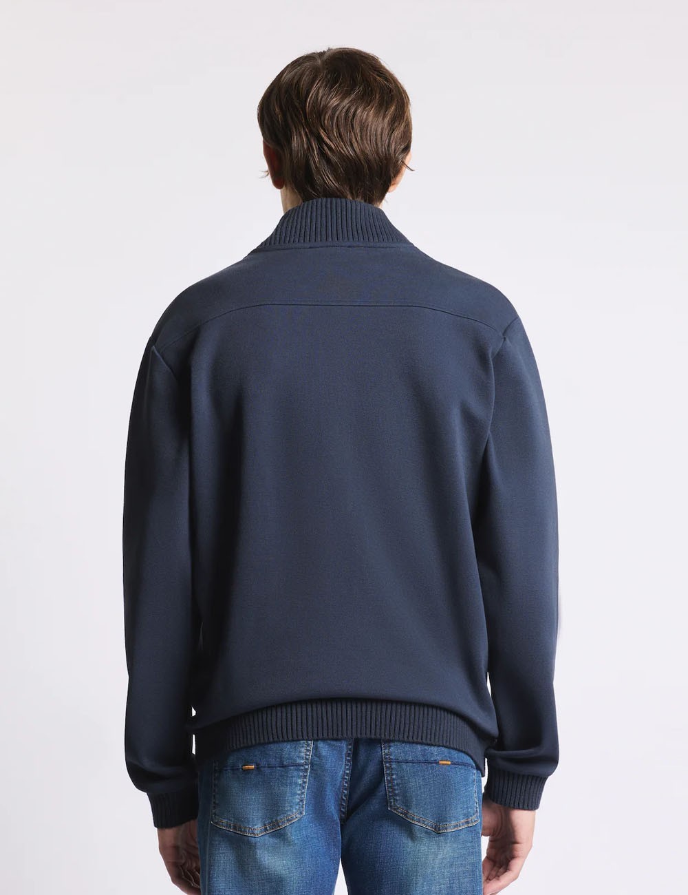 Giacca in Felpa Piquet-Blu