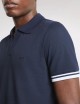 Polo Slim Fit in Piquet Stretch-Blu