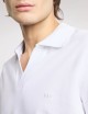 Polo Slim Fit in Piquet Stretch-Bianco