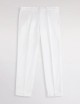 Pantaloni Slim Fit in Gabardine Stretch-Bianco