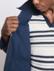 Field Jacket in Popeline di Cotone-Blu