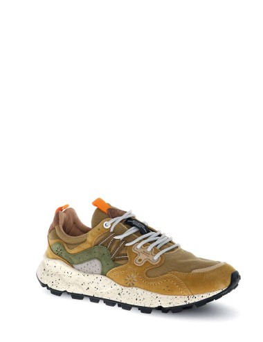 Sneakers Yamano 3 man in suede e canvas Kaki Military