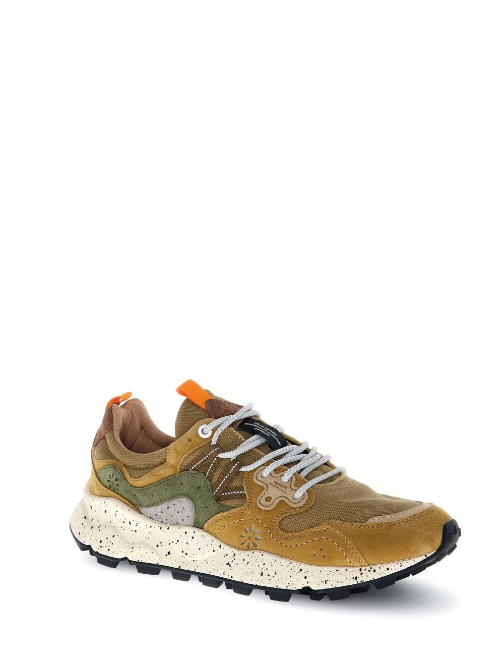 Sneakers Yamano 3 man in suede e canvas Kaki Military