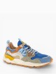 Sneakers Yamano 3 uni in suede e tessuto tecnico blu beige