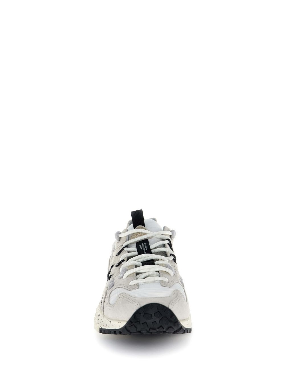 Sneakers Yamabushi Uni in suede e tessuto tecnico ripstop cream-off white-black
