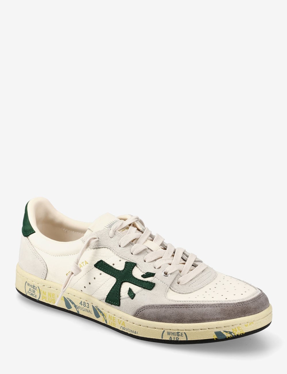 Sneakers in leather and suede BSKT CLAY 7623