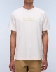 T-Shirt a Maniche Corte Box Logo Bianco Whisper