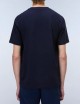 T-Shirt a Maniche Corte Box Logo Blu Scuro
