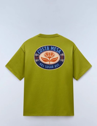 Fluorite Short Sleeve T-Shirt Green Golden