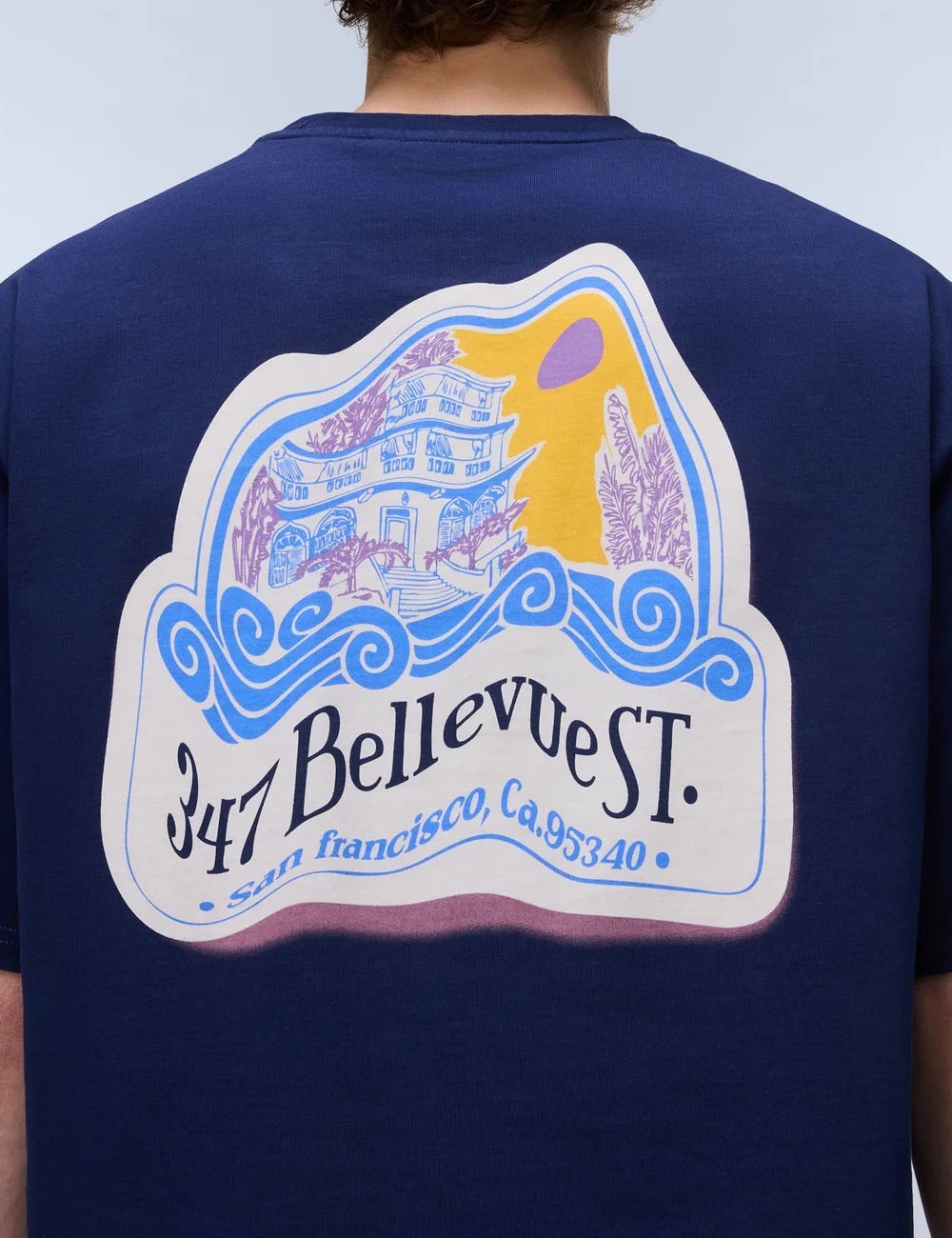 T-Shirt a Maniche Corte Fluorite Blu Academy