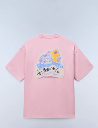 Fluorite Short Sleeve T-Shirt Blue Pink