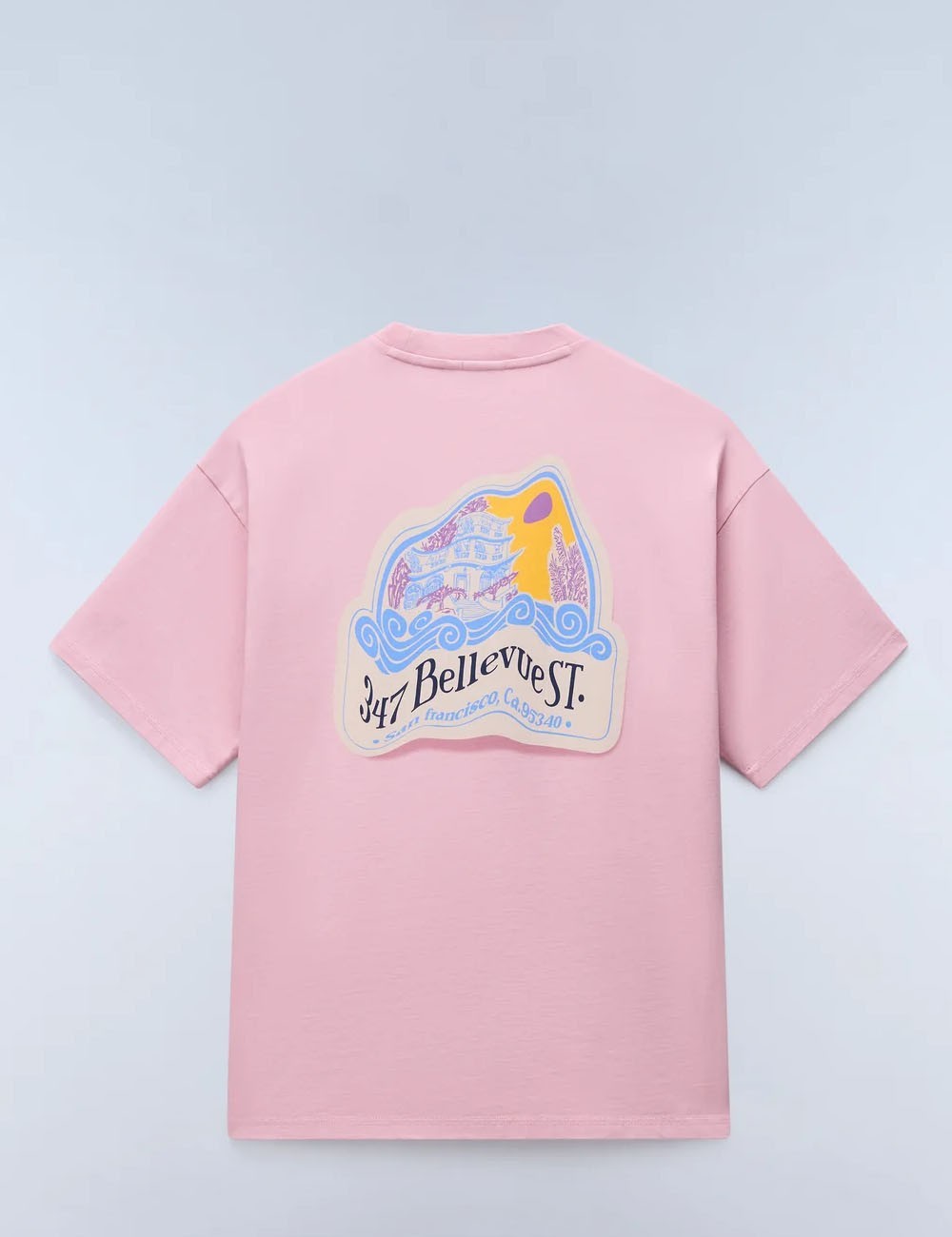 Fluorite Short Sleeve T-Shirt Blue Pink