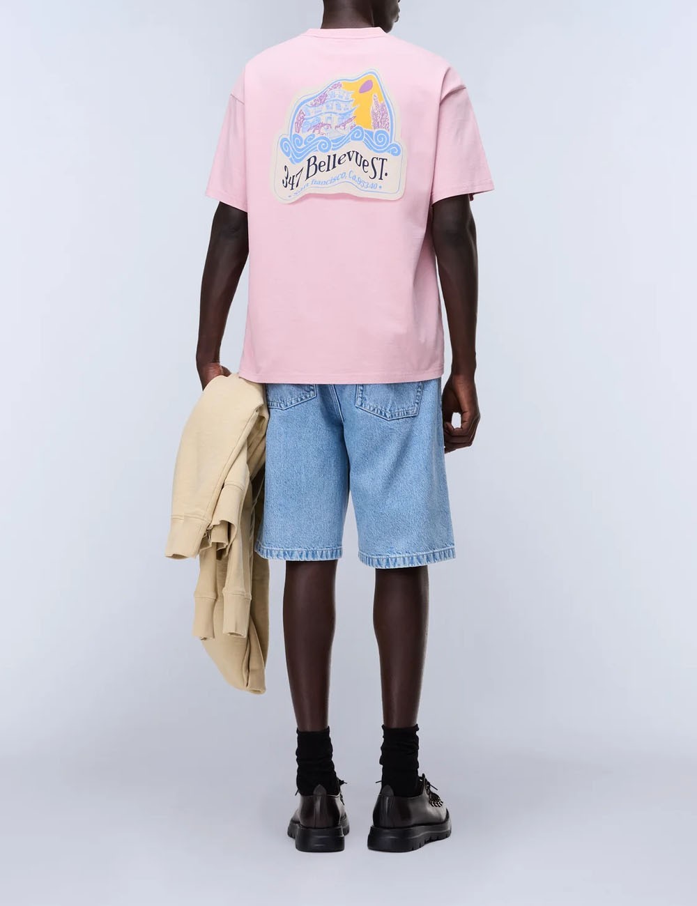 T-Shirt a Maniche Corte Fluorite Rosa