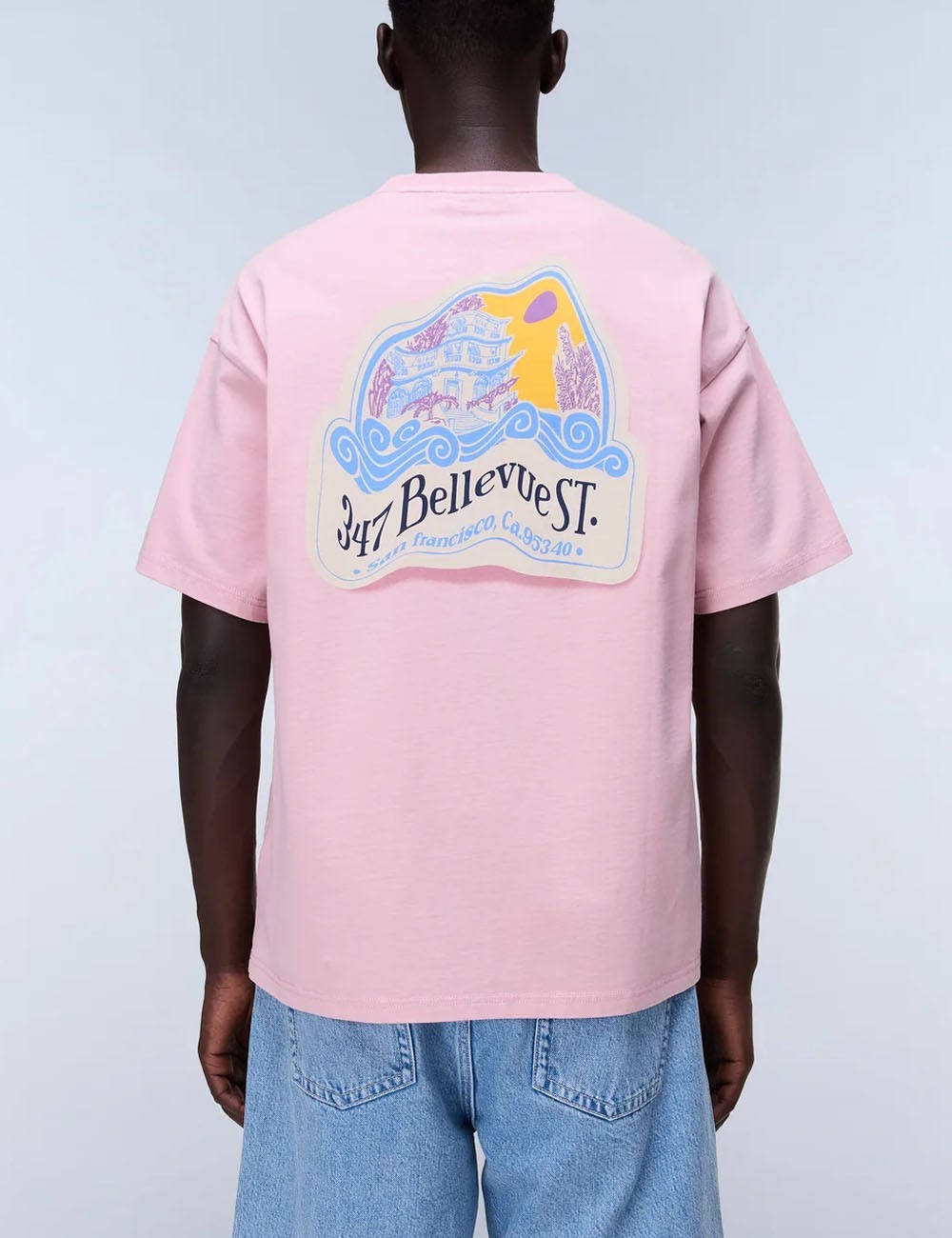Fluorite Short Sleeve T-Shirt Blue Pink