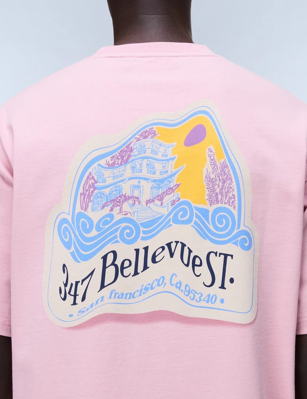 Fluorite Short Sleeve T-Shirt Blue Pink