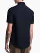 Camicia a maniche corte in seersucker tecnico Icon Blu Navy