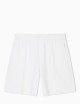 Bermuda in double jersey con nervature bianco