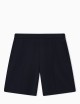 Bermuda in double jersey con nervature Blu navy