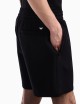 Bermuda in double jersey con nervature nero