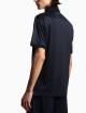 Polo in jersey misto lyocell micro aquila bombé Blu navy
