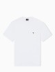 Lyocell-blend jersey T-shirt with embossed eagle embroidery white