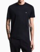 T-shirt in jersey misto lyocell ricamo aquila a rilievo Blu Navy