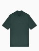 Polo slim fit in piquet verde