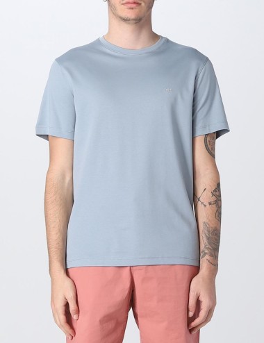 Cotton Crewneck T-Shirt Light blue
