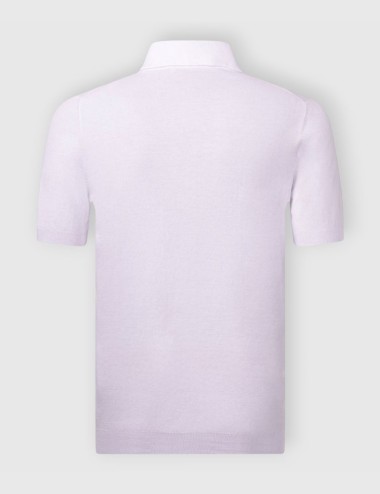 Polo in maglia fresh cotton bianca