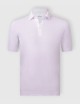 Knitted polo fresh cotton white