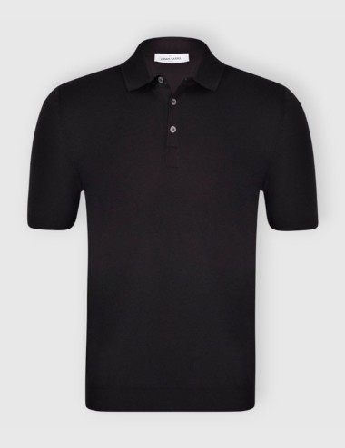 Polo in maglia fresh cotton nera