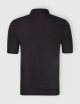 Knitted polo fresh cotton black
