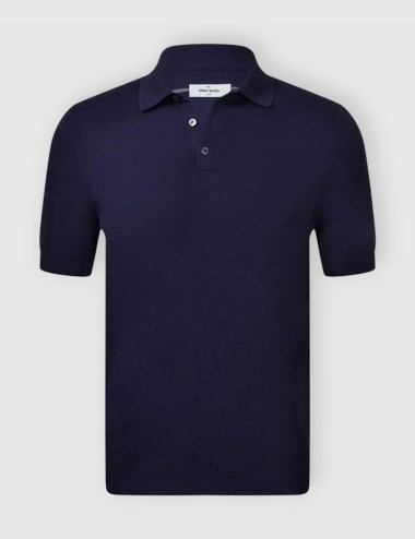 Polo in maglia fresh cotton blu navy