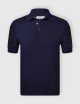 Polo in maglia fresh cotton blu navy