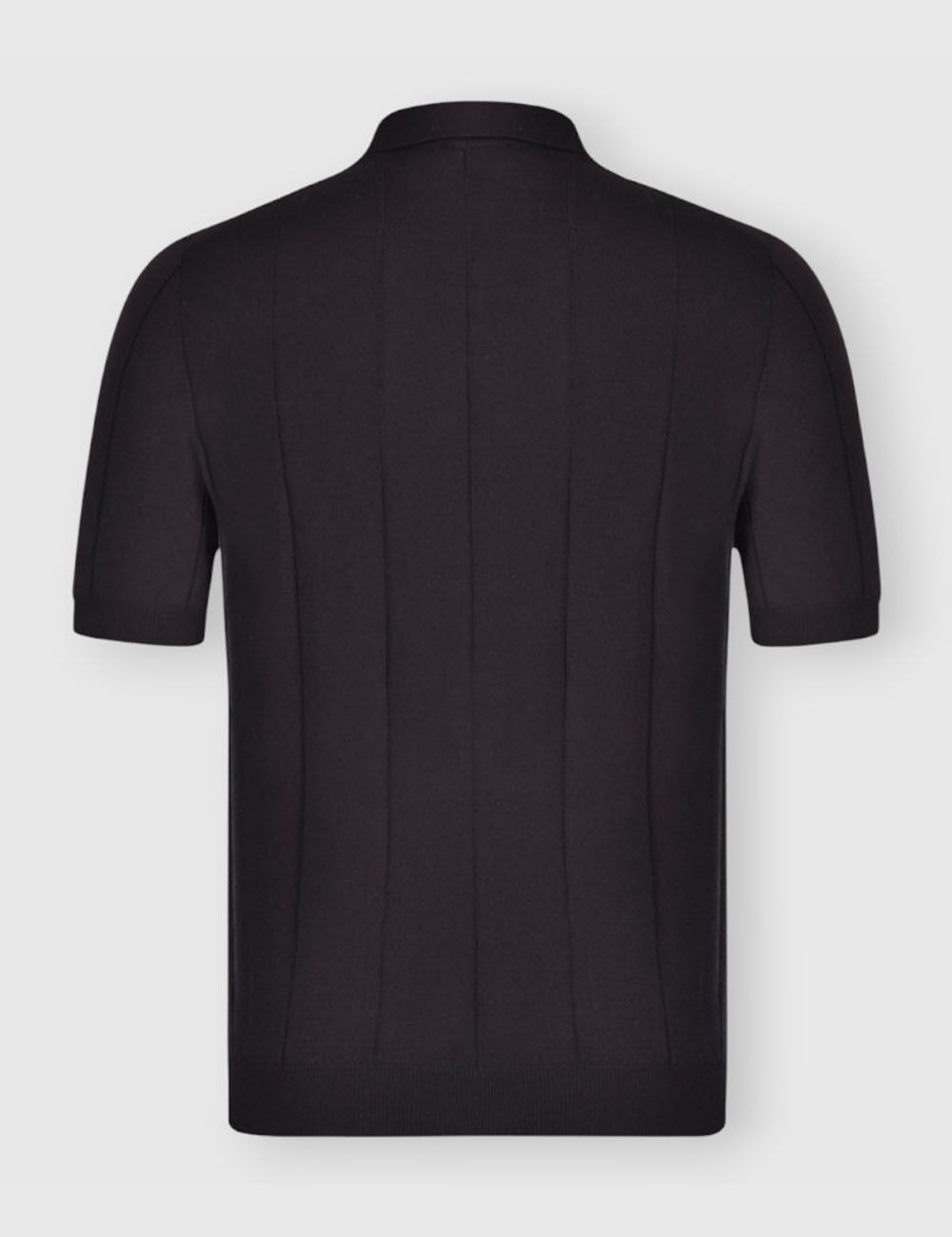 Ribbed skipper polo black