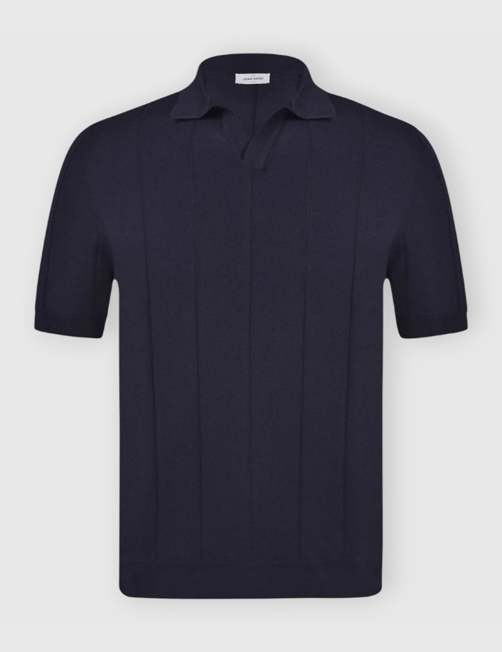 Ribbed skipper polo blue navy