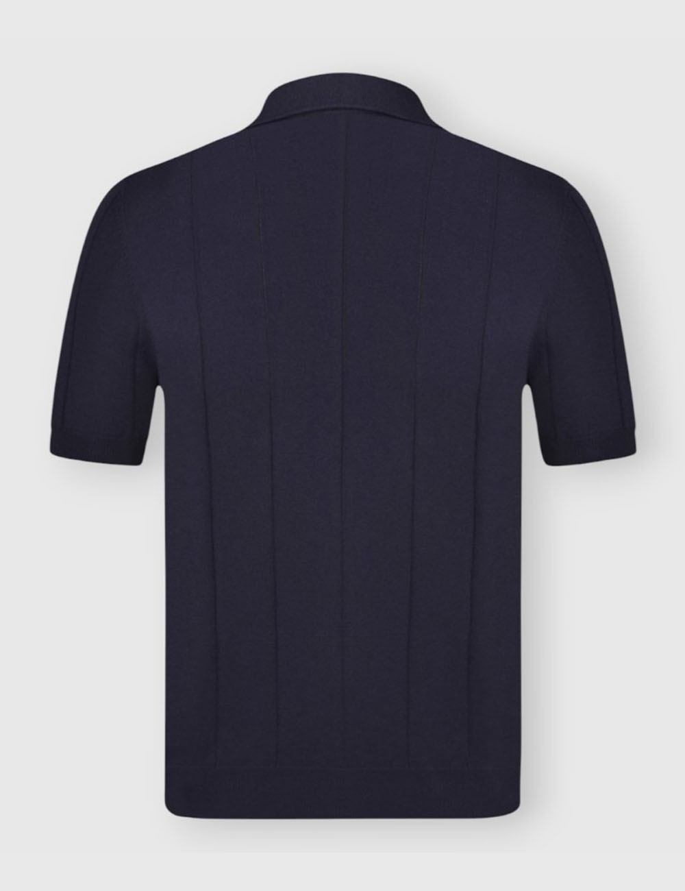 Ribbed skipper polo blue navy
