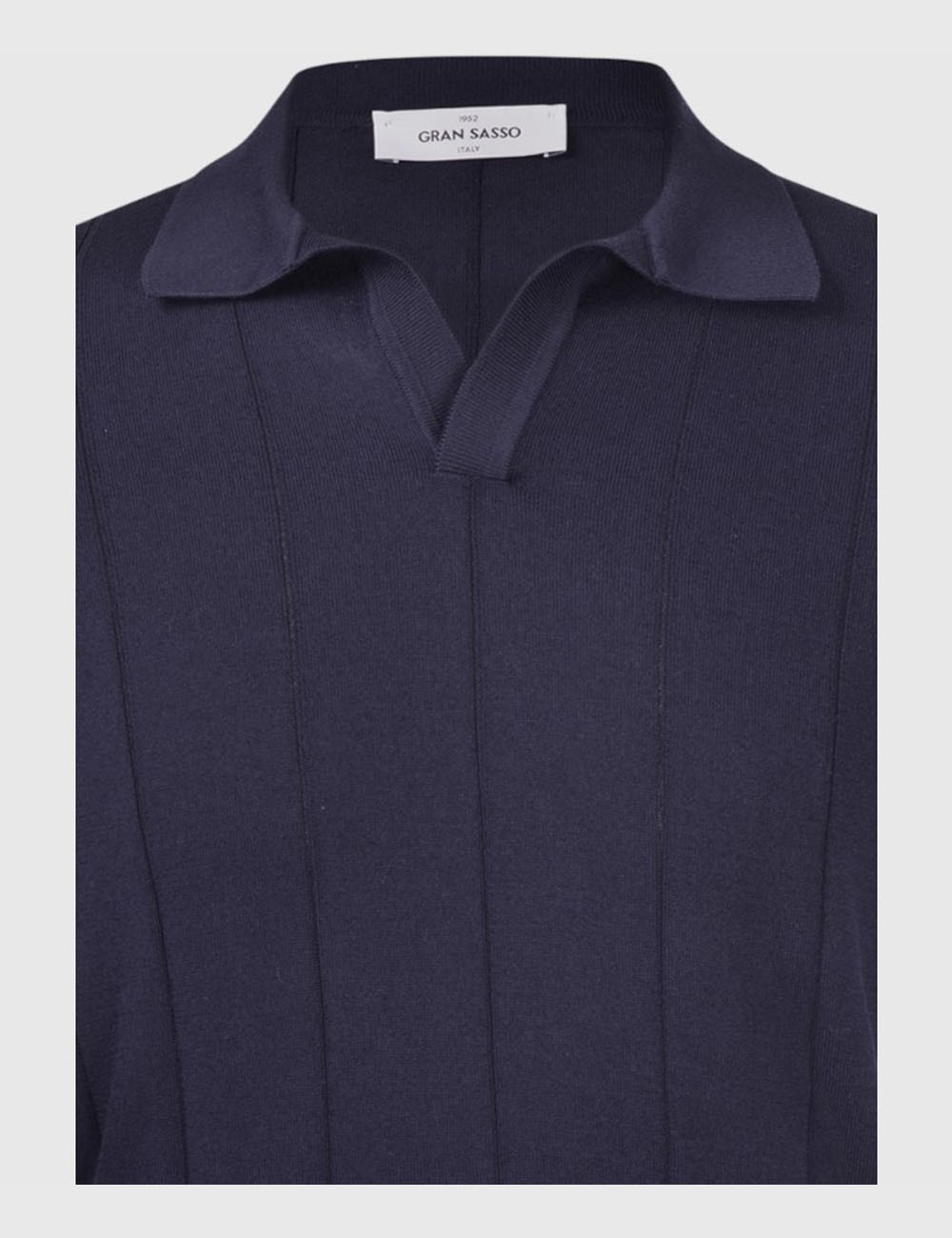 Ribbed skipper polo blue navy