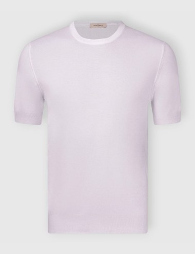 T-shirt in maglia cotone organico bianca