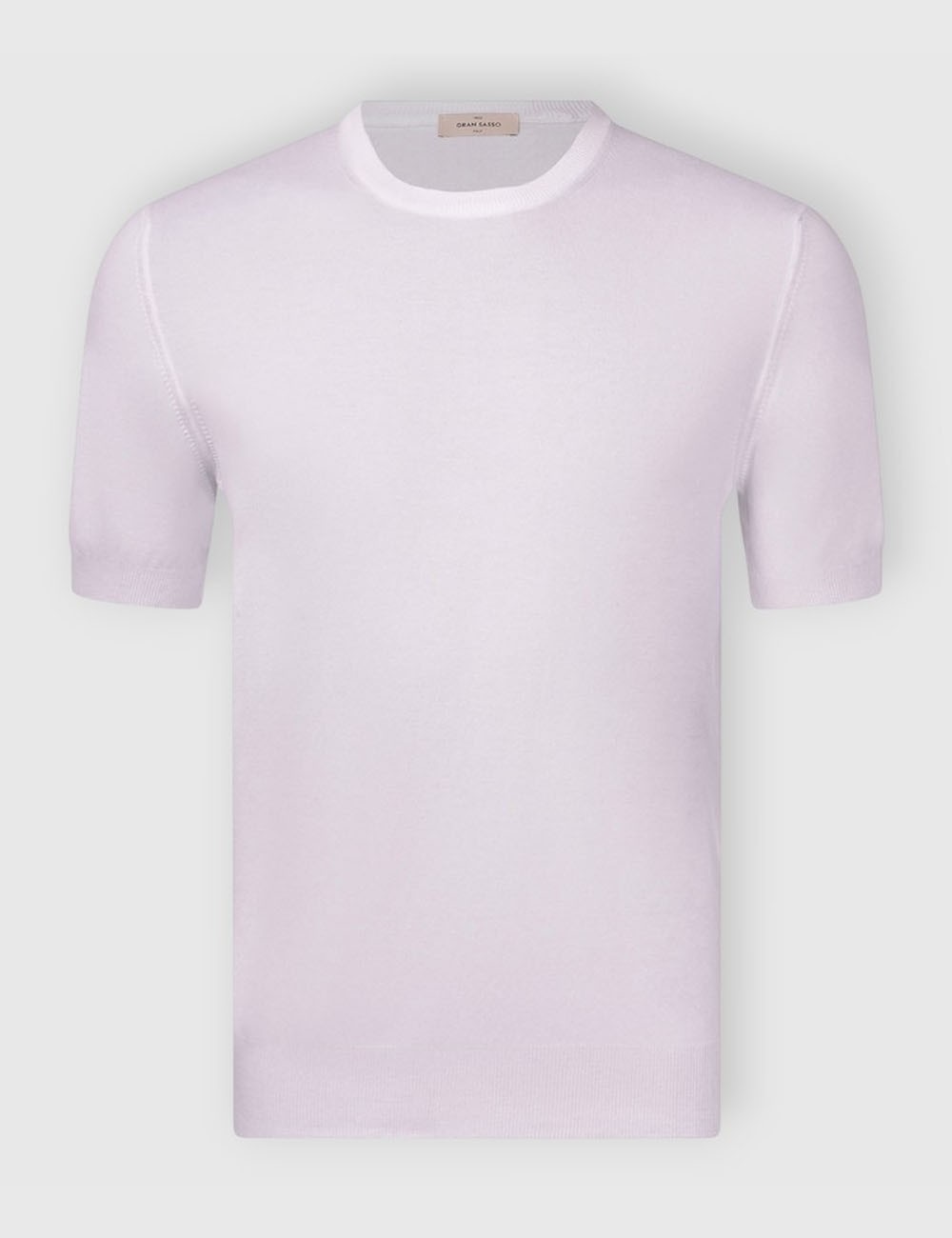 T-shirt in maglia cotone organico bianca