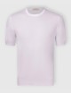 T-shirt in maglia cotone organico bianca